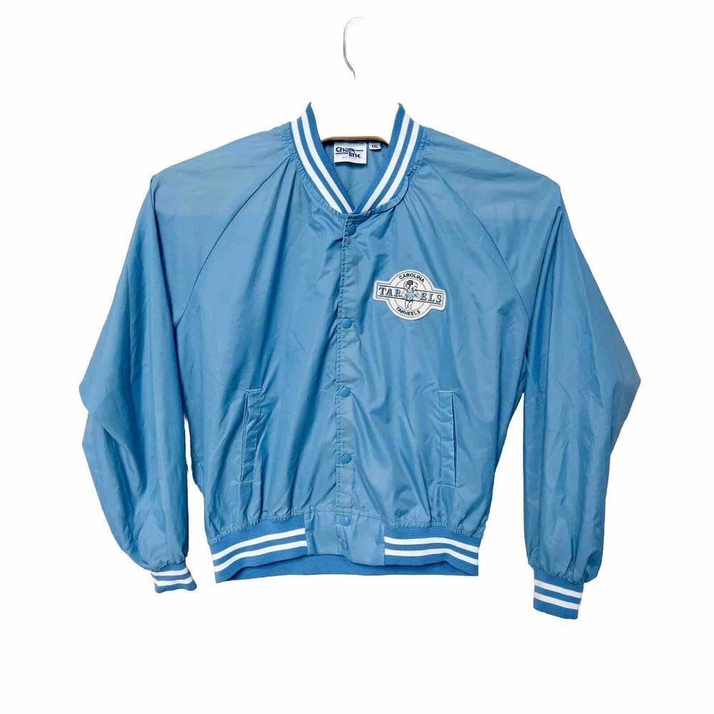 Vintage 1980s Chalkline North Carolina Tar Heels‎ Jacket Mens XXL Made In USA